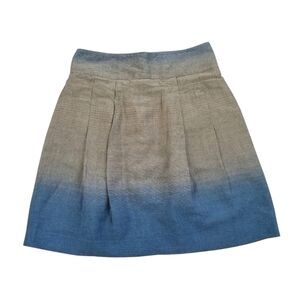 Vince gray blue ombre striped above the knee knee length A style skirt size 6